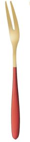 Creative Household 304 Stainless Steel Western Food Fruit Fork (Option: Red Gold Fruit Fork 304)