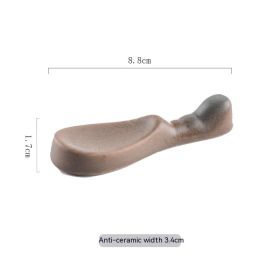 Dining Table Chopsticks Shelf Support Ceramic Spoon Chopstick Holder Household Chopsticks Holding Shelf Support (Option: PIPA Imitation Pottery)