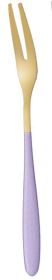 Creative Household 304 Stainless Steel Western Food Fruit Fork (Option: Purple Gold Fruit Fork 304)