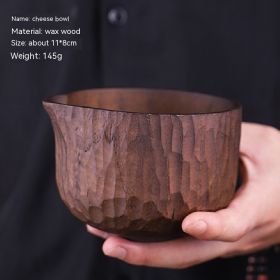 Handmade Sliced Cheese Bowl Round (Option: Cured Wood Cheese Cup)