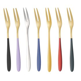 Creative Household 304 Stainless Steel Western Food Fruit Fork (Option: 7pcs set)